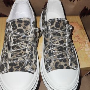 Very G Leopard Print Sneakers with White Accents